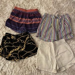 SOLD -4 for 1 🎉 Variety pack-Super cute, comfy, fun shorts for your next trip!